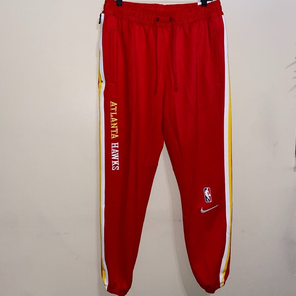 Nike NBA Atlanta Hawks Team Issue On-Court Warm Up Showtime Pants Mens NEW